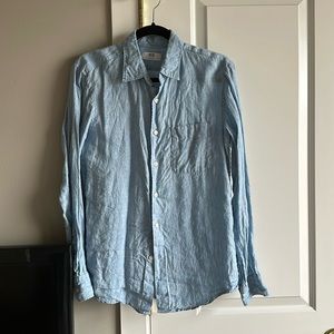 UNIQLO light blue linen shirt